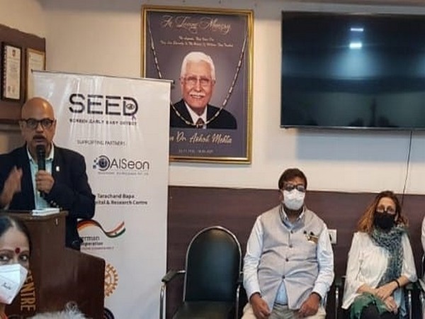 L-R: Manoj Gursahani, Managing Trustee Indian Relief Foundation, Sandip Agarwalla Rotary District Governor and Marja Einig Acting German Consul General
