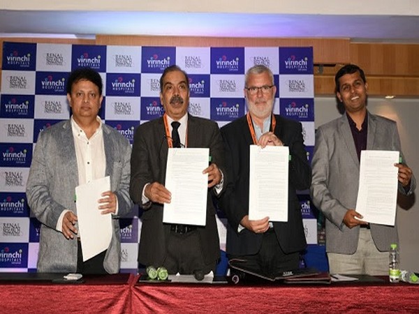 Vish Kompella, chairman Virinchi Hospitals, Dr. K S Nayak, Prof Peter kotanko Director RRI and Vishal Ranjan CEO Virinchi Technologies