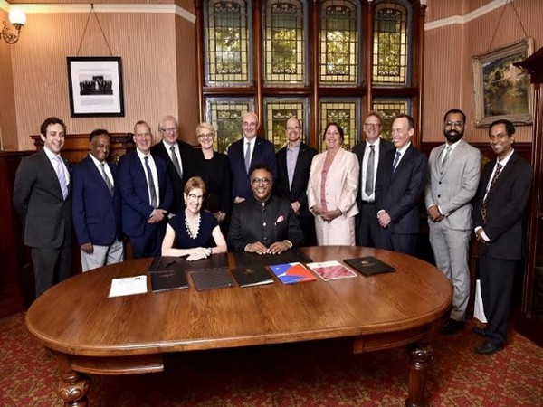 Margaret Beazley AO QC, Governor of New South Wales with Prof. (Dr.) C. Raj Kumar, Founding Vice Chancellor O.P. Jindal Global University, at the signing of 7 MOUs with leading Australian universities