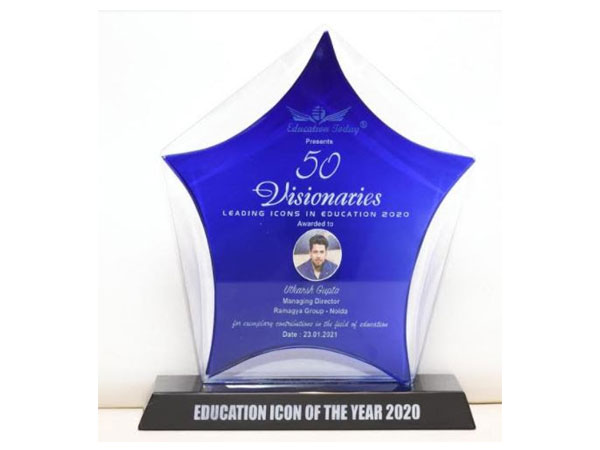 Mr. Utkarsh Gupta conferred with 'Education Icon of the Year 2020'