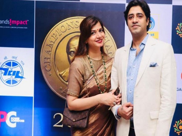 Amol Monga & Ankita Singh at Champions of Change Awards