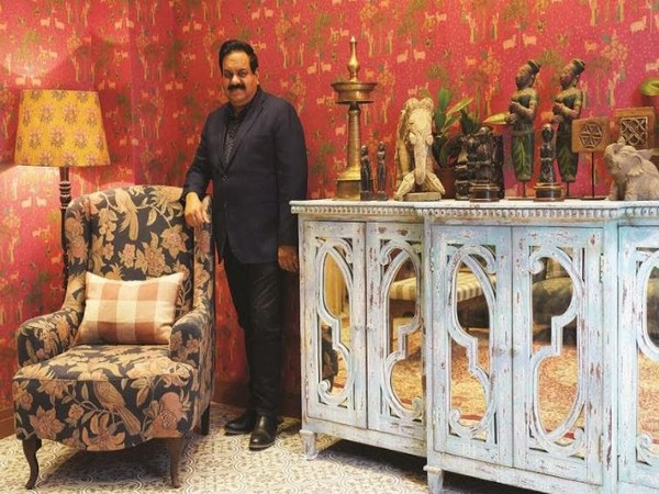 Amit Syngle MD and CEO Asian Paints with Sabyasachi for Nilaya Furnishing Range