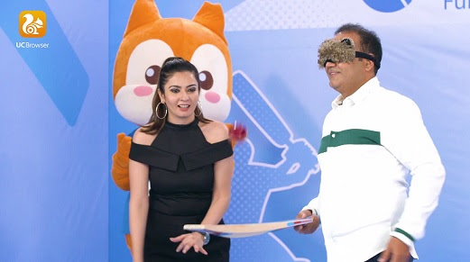 Sehwag taking the Tapping Challenge