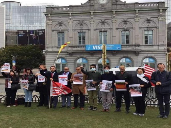 United Kashmir People's National Party ( UKPNP) and the Jammu Kashmir International People's Alliance ( JKIPA) jointly held a protest in front of the EU Parliament 