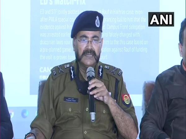 Prashant Kumar, UP ADG, Law and Order (Photo Twitter/ANI)