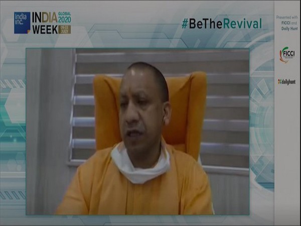 Uttar Pradesh Chief Minister Yogi Adityanath at the video conference on Saturday.