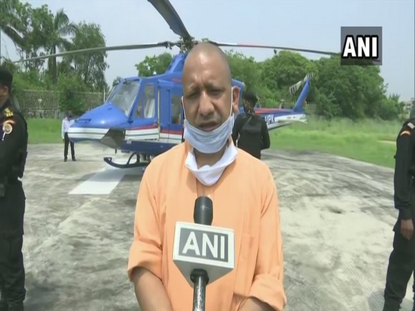 Uttar Pradesh Chief Minister Yogi Adityanath speaking to ANI on Sunday in Gorakhpur. Photo/ANI