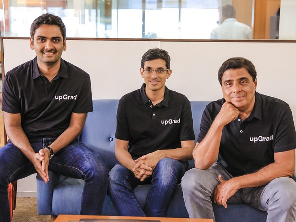 Phalgun Kompalli, Co-Founder, Mayank Kumar, Co-Founder & MD, and Ronnie Screwvala, Executive Chairman & Co- Founder, upGrad