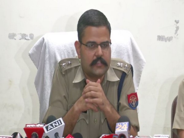 Vaibhav Krishna, Senior Superintendent of Police (SSP) of Noida, while talking to ANI. (Photo:ANI)