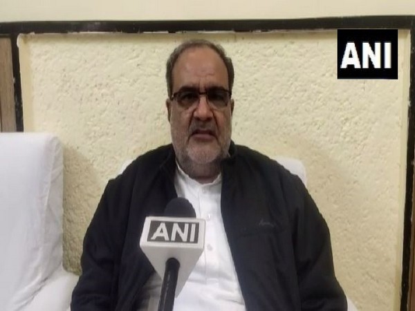 Uttar Pradesh Panchayati Raj Minister Bhupendra Singh Chaudhary speaking to ANI in Lucknow on Monday. (Photo/ANI)