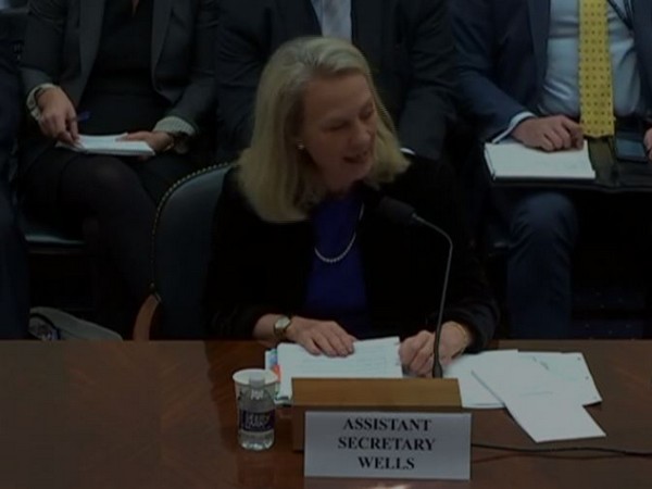 Acting Assistant Secretary of State for South and Central Asia Alice G Wells speaking at the US congressional hearing in Washington D.C. on Tuesday.