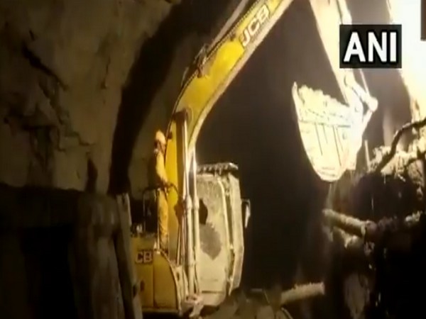 Visuals from the Tapovan tunnel. (Photo/ANI)