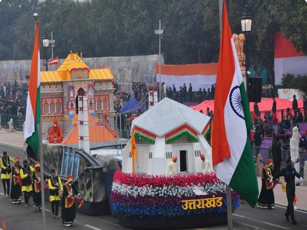 Visual of Uttarakhand Tableau (Photo/ANI) 