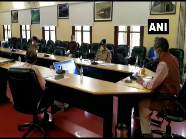 Uttarakhand Chief Minister Trivendra Singh Rawat during a meeting in Dehradun.