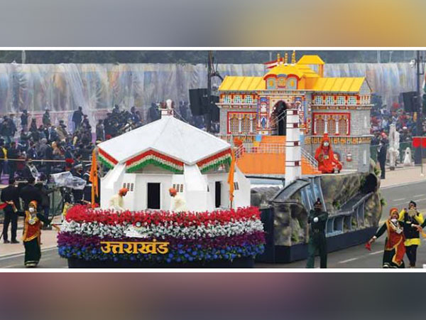 Uttarakhand tableau for Republic Day. (ANI/photo)