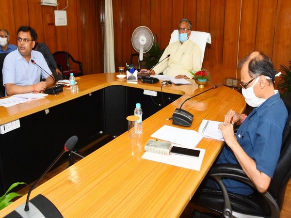 Uttarakhand Chief Minister Trivendra Singh Rawat at secretariat on Wednesday. (Photo/ANI)