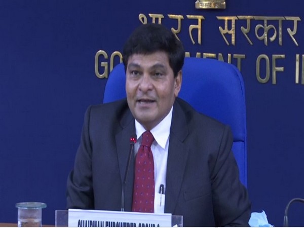 P D Vaghela, Chairman, Empowered Group 3, during a press conference in New Delhi on Friday. Photo/ANI