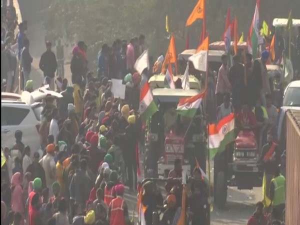 Visual from the farmers' tractor rally on Republic Day. (File Photo/ANI)