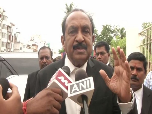 Rajya Sabha MP Vaiko addressing media persons in Chennai on Saturday. Photo/ANI