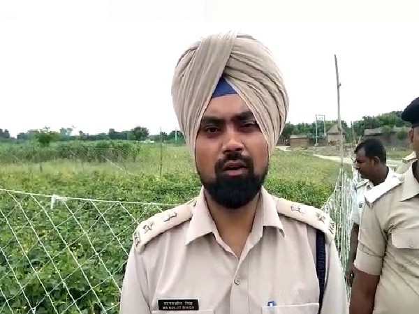 SP Vaishali, Manavjit Singh Dhillon speaking to media on Monday. 