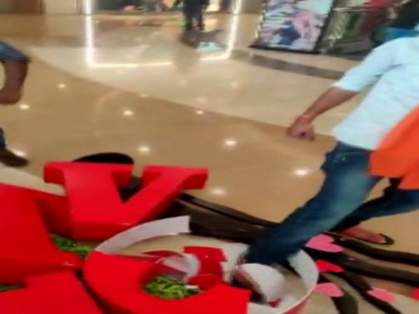 Visuals from a mall in Hyderabad. 