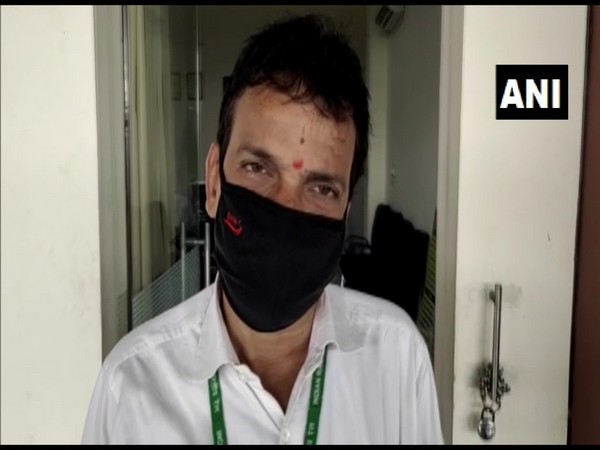 Arun Kumar, Station Master at Manduadih railway station, on Wednesday.