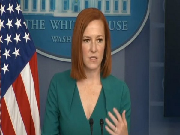 White House Press Secretary Jen Psaki speaking to reporters on Tuesday (local time)