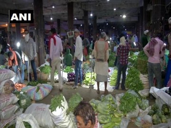 Visual from the Okhla vegetable mandi in the national capital. (Photo/ANI)