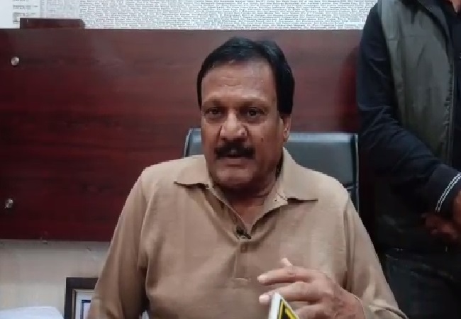 Cabinet minister in the Madhya Pradesh government, Sajjan Singh Verma speaking to media in Indore on Monday. 