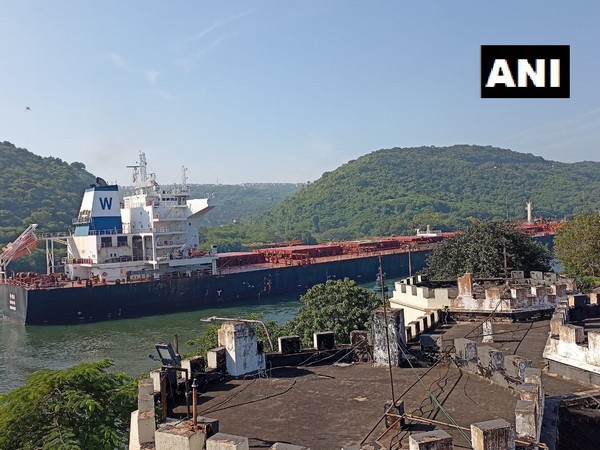 A visual of 'The Oslo' at Inner Harbour of Visakhapatnam port. (Photo/ANI)