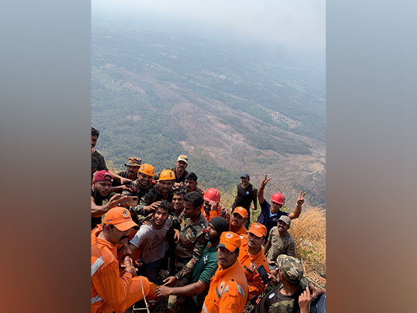 India army rescues boy stranded on cliff in Kerala