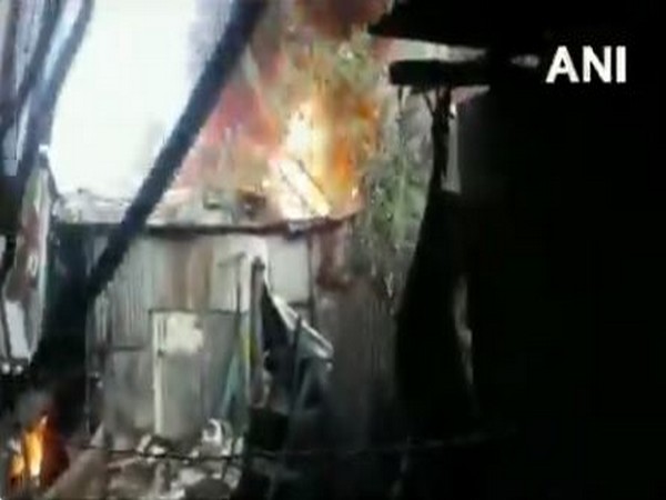 Visuals from the Kurla West area fire in Mumbai. (Photo/ANI)