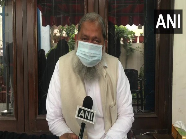 Haryana Home Minister Anil Vij. (ANI/photo)
