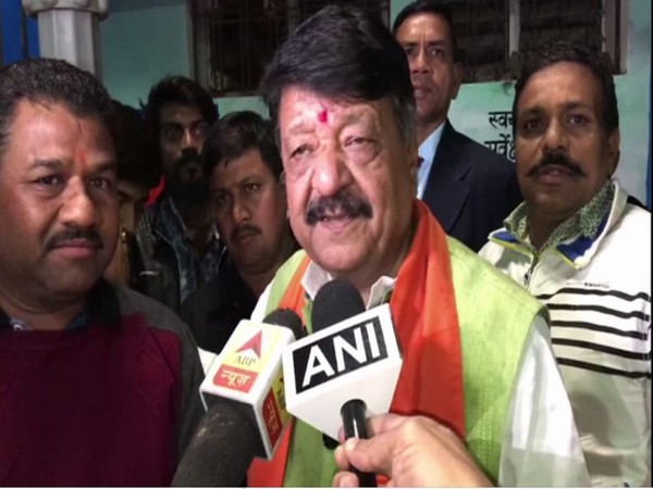 Kailash Vijayvargiya speaking to reporters in Indore on Thursday. Photo/ANI
