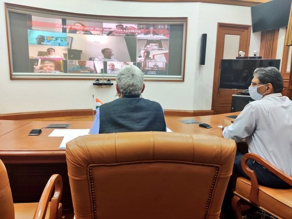 Senior Indian diplomat Vikas Swarup interacts with nearly 30 Central European countries (Picture Credits: Vikas Swarup/Twitter)