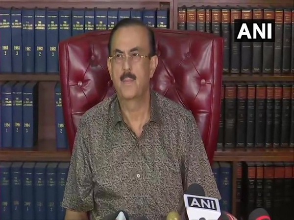 Vikas Singh, lawyer of the family of Sushant Singh Rajput addressing a press conference on Monday. (Photo/ANI)