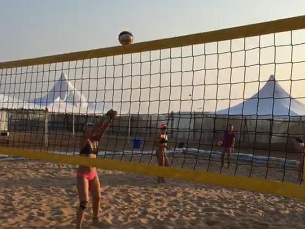 Practice visauls for Beach Volleyball World Tour event