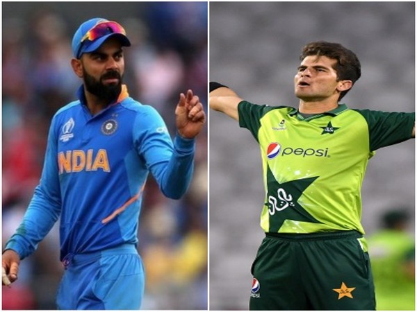 Indian skipper Virat Kohli and Pakistan pacer Shaheen Afridi