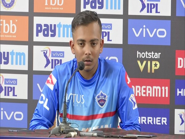 Delhi Capitals opener Prithvi Shaw