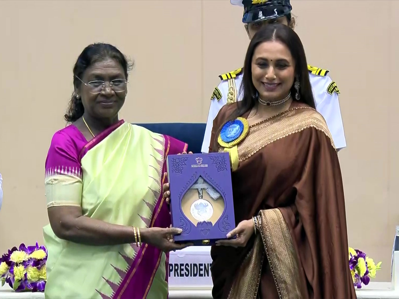 President Droupadi Murmu and Rani Mukerji (Photo: DD)