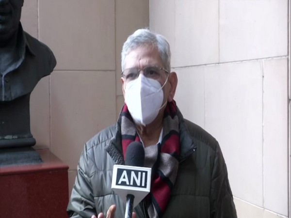 CPI(M) General Secretary Sitaram Yechury talks to ANI. (Photo/ANI)