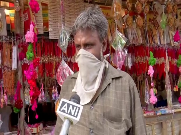 Akash, the 'Corona rakhi' shop owner in conversation with ANI. 