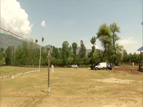 Kupwara's first sports ground in Jammu and Kashmir. (Photo/ANI)