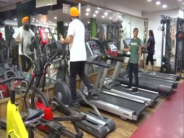 Gyms in amritsar reopened after three months of the COVID-19 induced lockdown. (Photo/ANI)