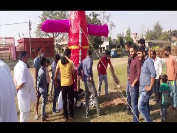 Visuals from the ground in J-K's Kathua. (Photo/ANI)