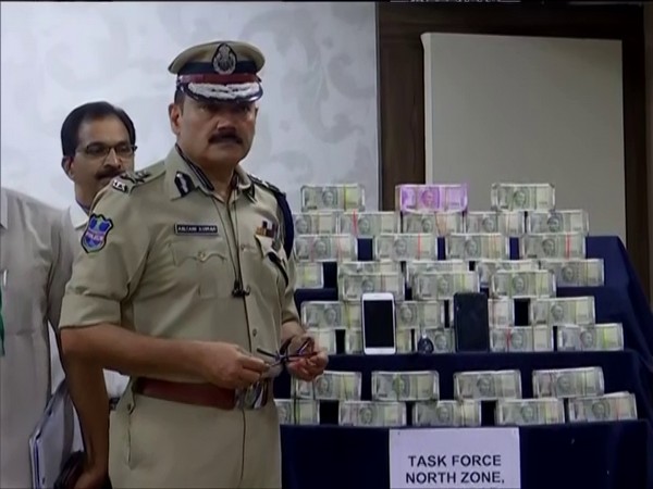 Rs 1 crore cash was seized from the brother-in-law of BJP candidate Raghunandan Rao. (Photo/ANI)