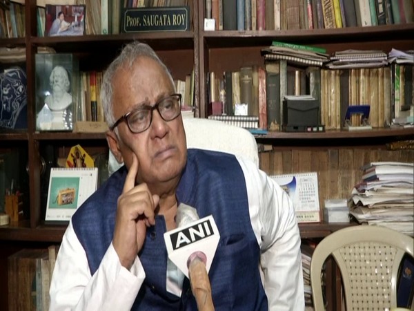 Trinamool Congress leader Saugata Roy talks to ANI. (Photo/ANI)