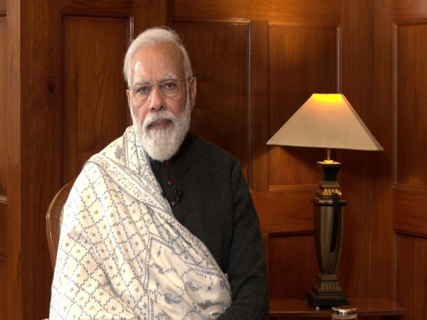 Prime Minister Narendra Modi in an exclusive interview with ANI (Photo/ANI)