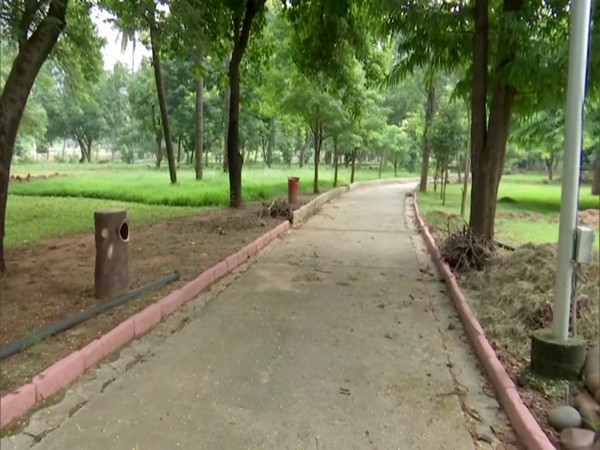 Parks in Hyderabad were opened after six months of the COVID-19 lockdown. (Photo/ANI)