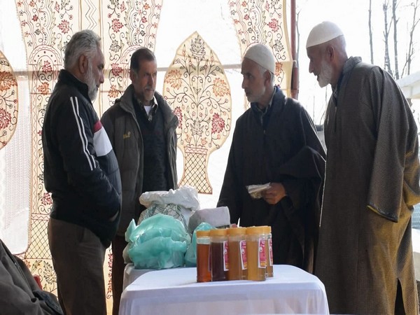 The Soil Health Training program underway in Pulwama. (Photo/ANI)